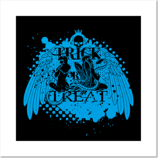 Trick or Treat? - Cyan Posters and Art